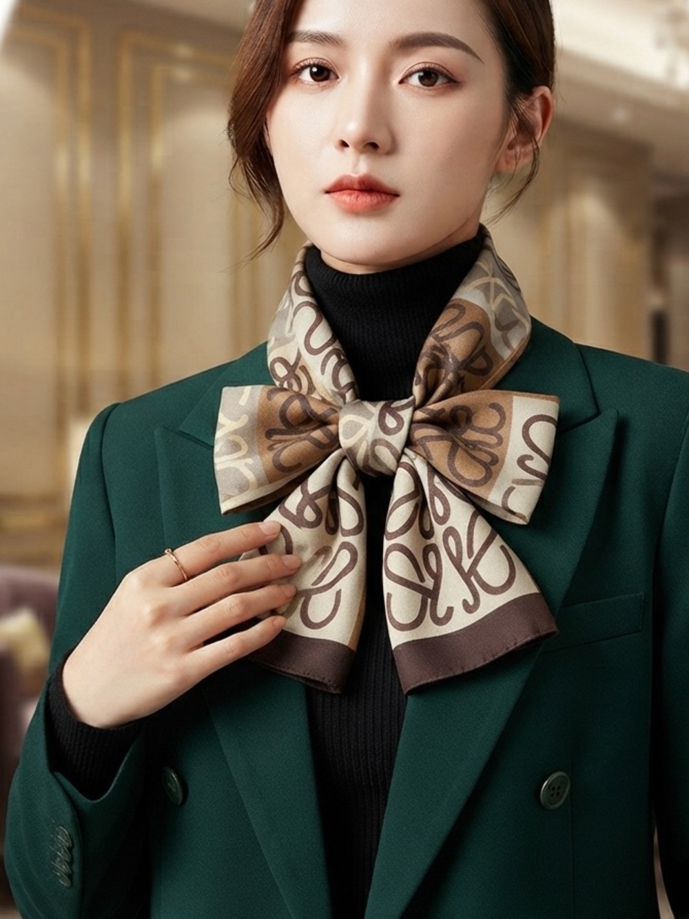 LOEWE Patterned Shawl Scarf